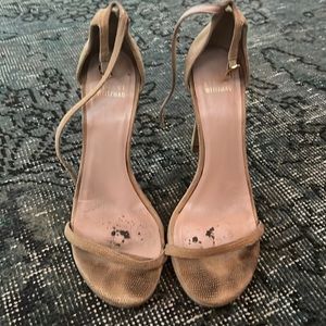 STUART WEITZMAN NUDISTCURVE 100 SANDAL SIZE 9